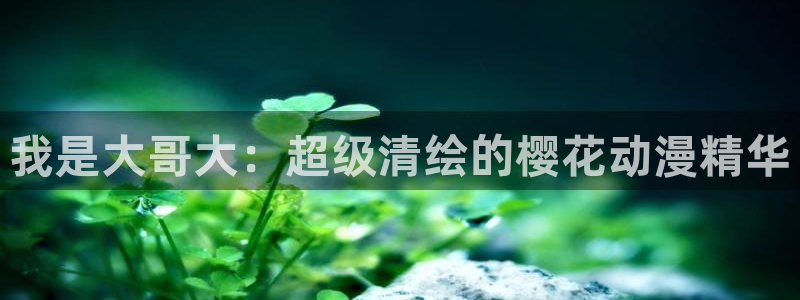 age樱花动漫：我是大哥大：超级清绘的樱花动漫精华